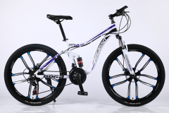 Hot Selling Double Disc Brake Bull Suspension Carbon Steel Mountain Bike