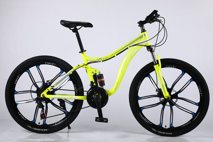 Hot Selling Double Disc Brake Bull Suspension Carbon Steel Mountain Bike