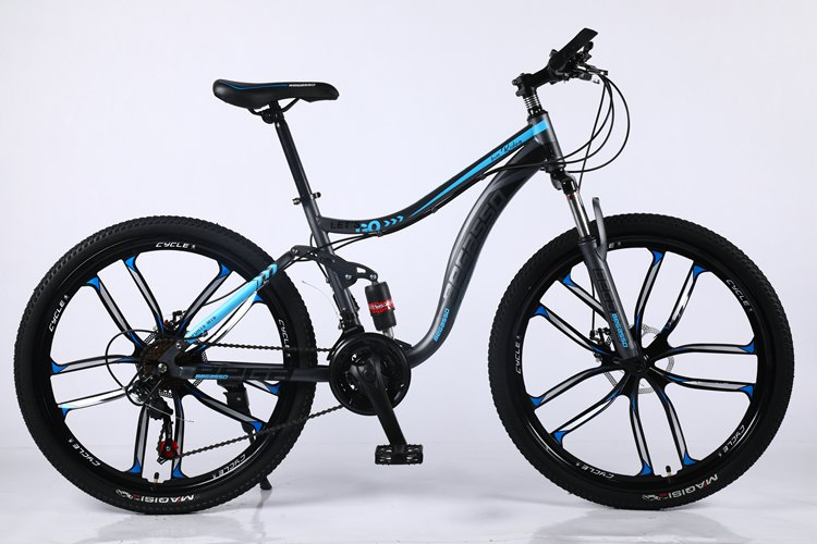 Hot Selling Double Disc Brake Bull Suspension Carbon Steel Mountain Bike