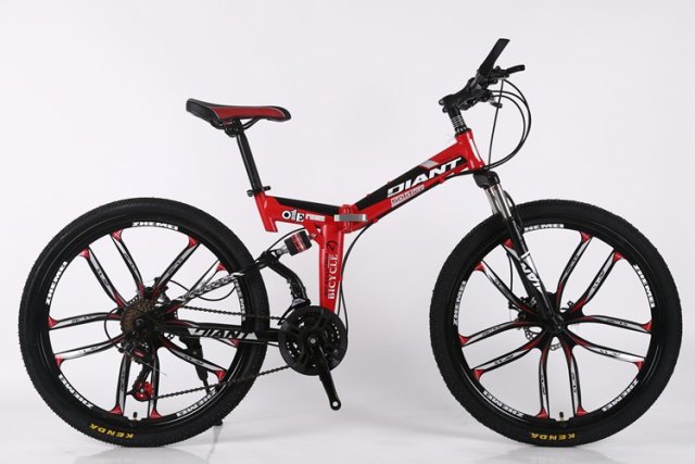 24&quot;&amp;26&quot; Inch High Carbon Steel Frame Folding Mountain Bike