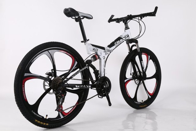 New Carbon Mountain Folding Full Suspension Bike