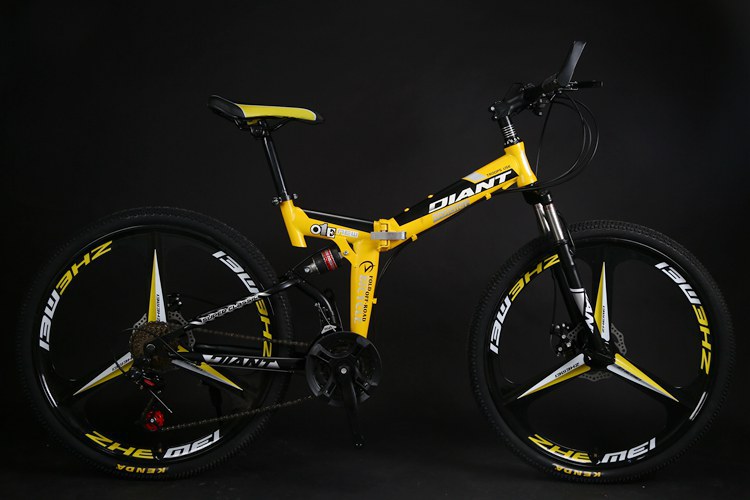 New Carbon Mountain Folding Full Suspension Bike