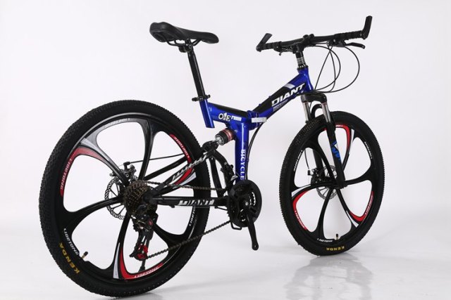 New Carbon Mountain Folding Full Suspension Bike