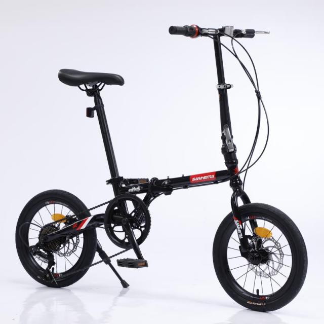 High Quality Carbon Fiber Folding Shift Dual Disc Brake Bike