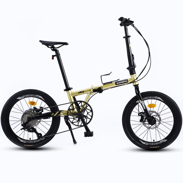 High Quality Carbon Fiber Folding Shift Dual Disc Brake Bike