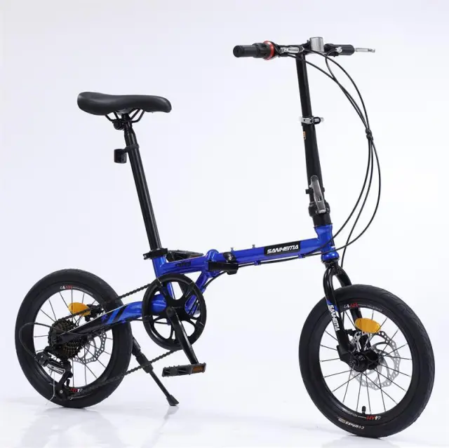 High Quality Carbon Fiber Folding Shift Dual Disc Brake Bike