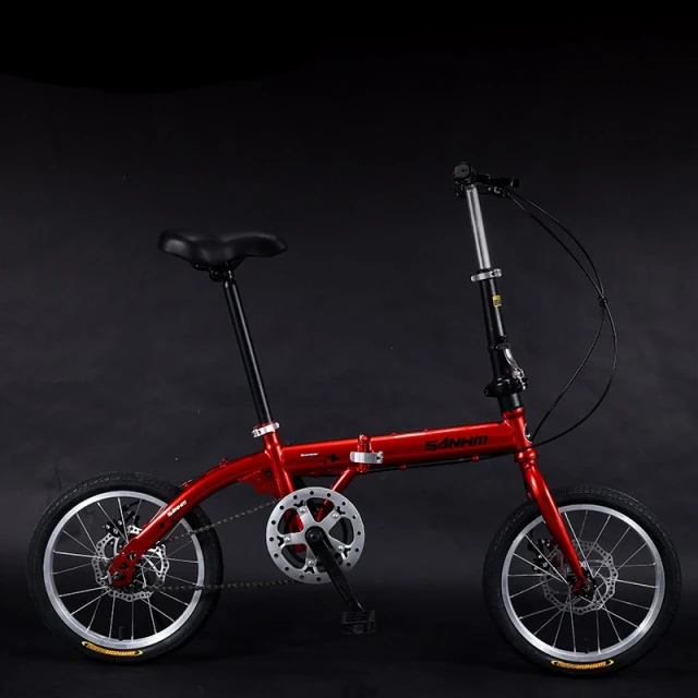 16 Inch Cheap Non Electric Double Wall Aluminum Ring Folding Bike