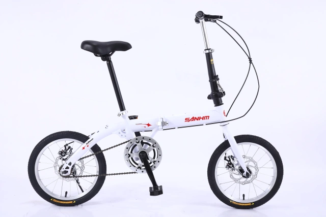 16 Inch Cheap Non Electric Double Wall Aluminum Ring Folding Bike