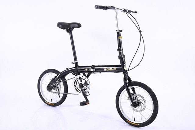 16 Inch Cheap Non Electric Double Wall Aluminum Ring Folding Bike