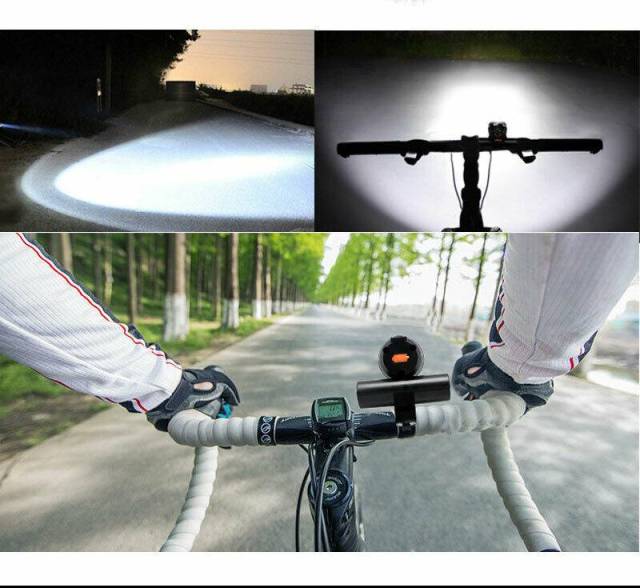 20000LM Rechargeable T6 LED MTB Bicycle Light XM-L Racing Bike Front Headlight