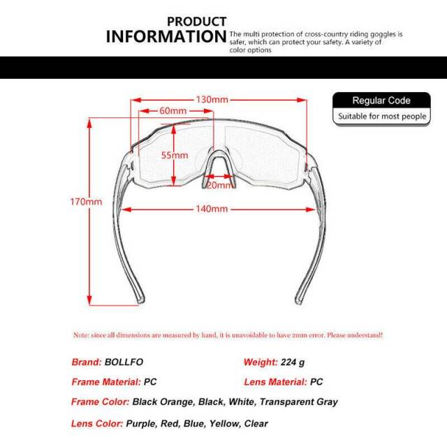 Cycling Glasses Phtorchromic Bicycle MTB Sunglasses Men Women Mountain Bike