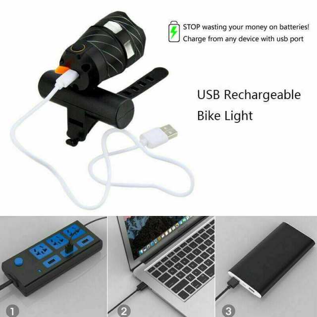 20000LM Rechargeable T6 LED MTB Bicycle Light XM-L Racing Bike Front Headlight