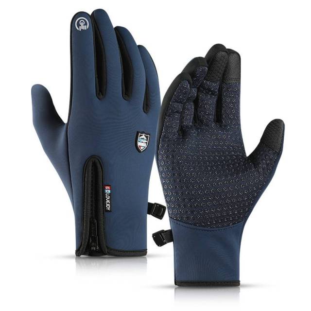 Motorbike Winter Thermal Gloves Windproof Warm Motorcycle Riding Racing Sports