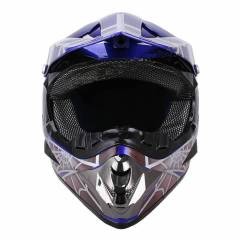 Outdoor Youth Kids Girl Helmet Off Road Dirt Bike ATV Motocross Racing Blue DOT