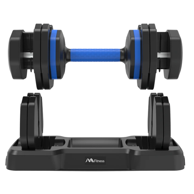 Adjustable Dumbbell - 55lb Single Dumbbell with Anti-Slip Handle