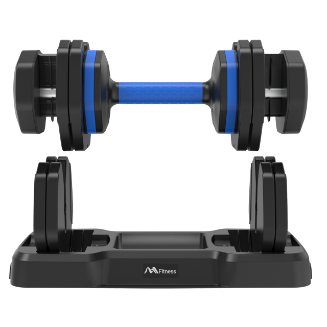 Adjustable Dumbbell - 55lb Single Dumbbell with Anti-Slip Handle