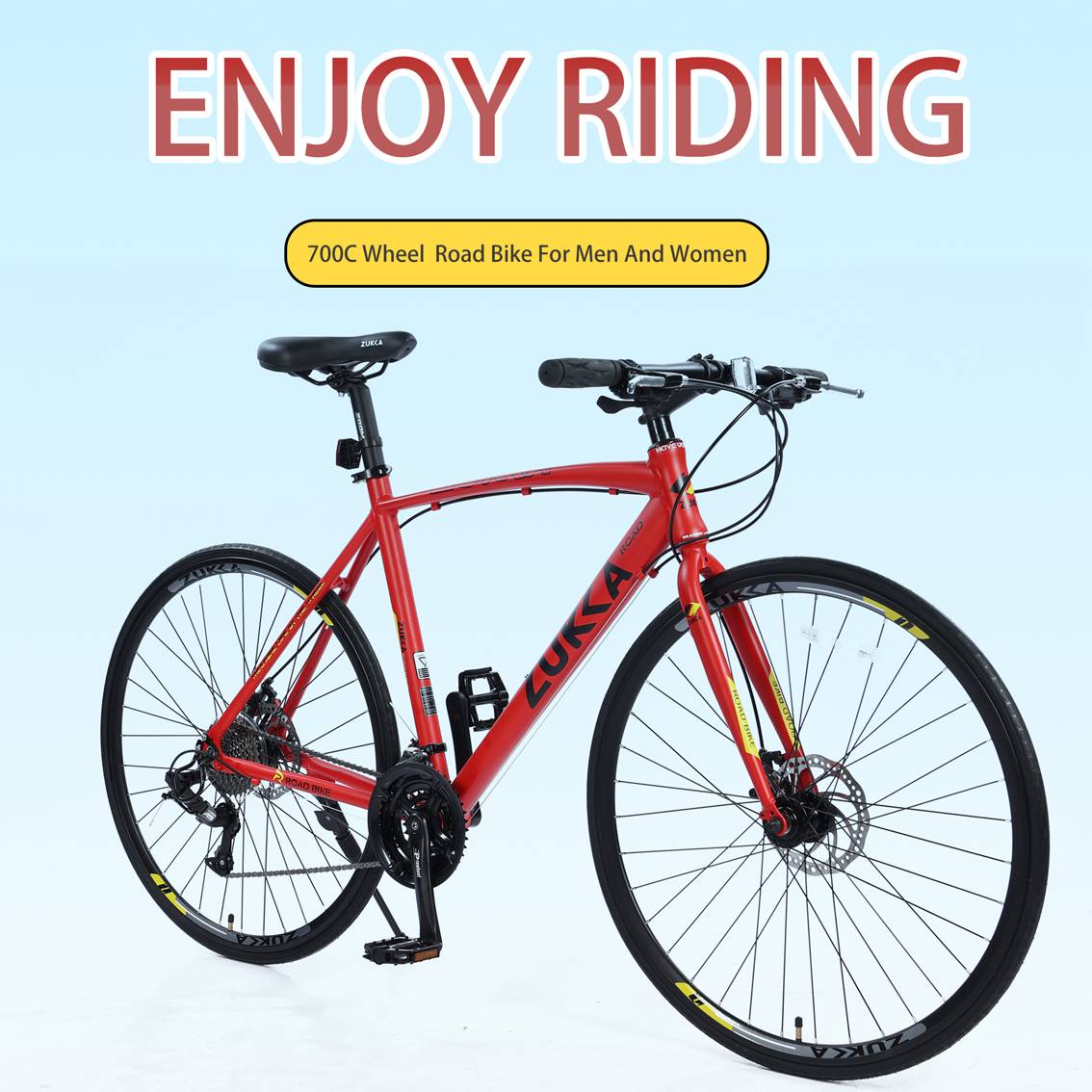 Road Bike 700C wheels 27 Speed Disc Brake Bicycle For men women's City Bicycle