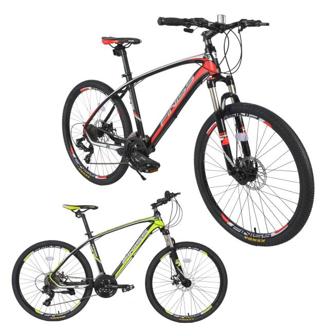 26'' Aluminum Alloy Frame,Shimano Shifter System,Front And Rear Disk Brake MTB