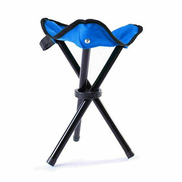 Folding Chair Tripod Camping Fishing Stool Portable Lightweight Travel Slacker