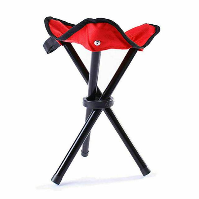 Folding Chair Tripod Camping Fishing Stool Portable Lightweight Travel Slacker