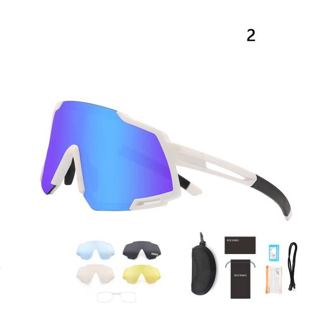Polarized Sports Sunglasses Cycling Sun Glasses with 5 Lenes for RunningDriving