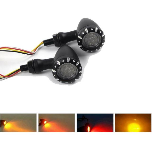 Motorcycle LED Brake Running Turn Signal Lights For Harley Dyna Bobber Chopper