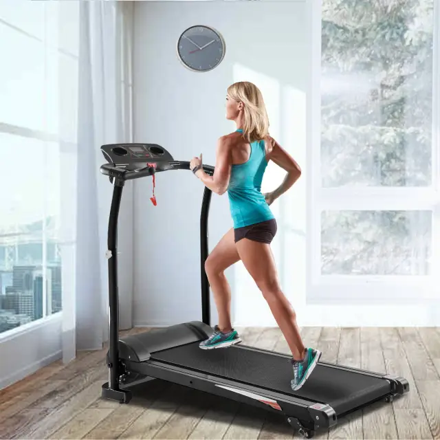 1200W Electric Treadmill Folding Motorized Running Machine,Black