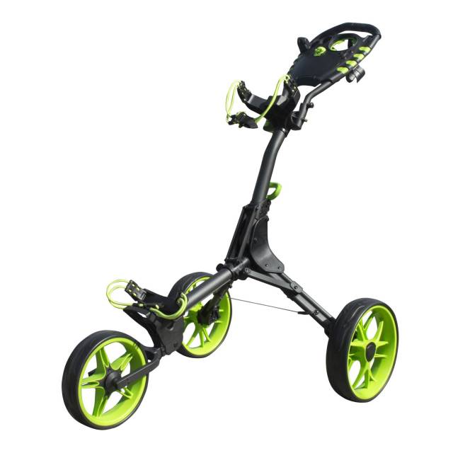 Compact Push Trolley With Competitor Folding Aize and Umbrella Holder
