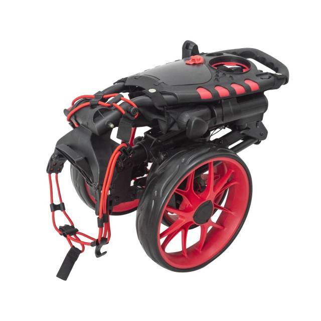 Compact Push Trolley With Competitor Folding Aize and Umbrella Holder