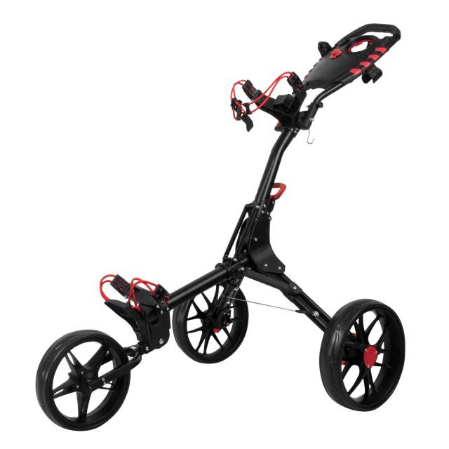 Compact Push Trolley With Competitor Folding Aize and Umbrella Holder
