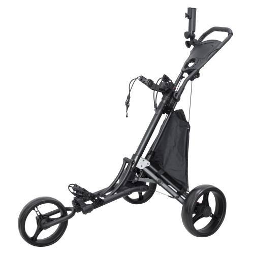 Push-Pull Golf Carts 3 Wheel Trolley with Folding Size