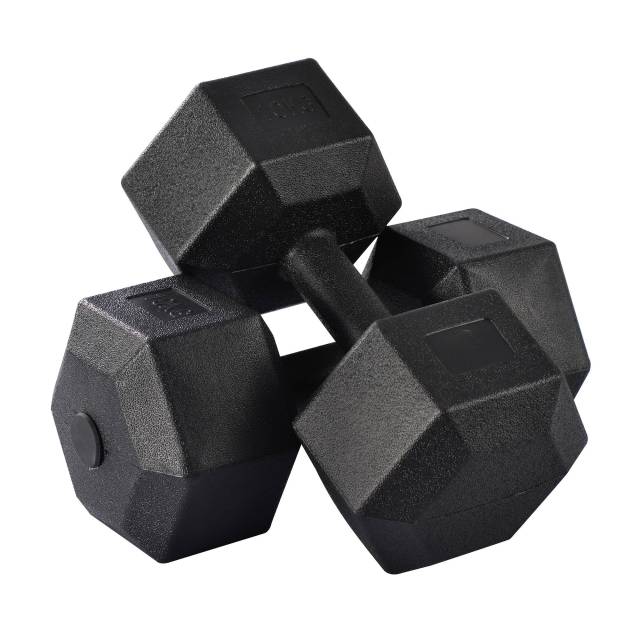 Total 44lbs Weights dumbbells set, Dumbbells - Vinyl Dumbbell Set