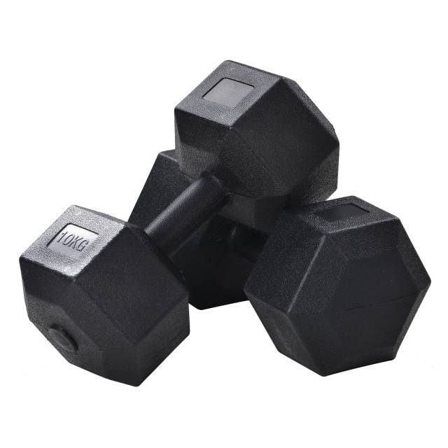 Total 44lbs Weights dumbbells set, Dumbbells - Vinyl Dumbbell Set