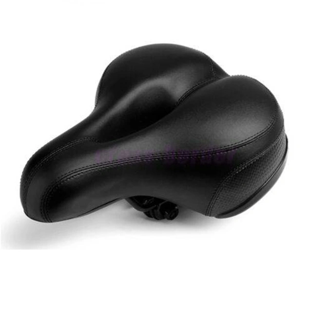 Comfort Wide Bike Seat Cushion Soft Road Bicycle Saddle Padded Mountain Cruiser