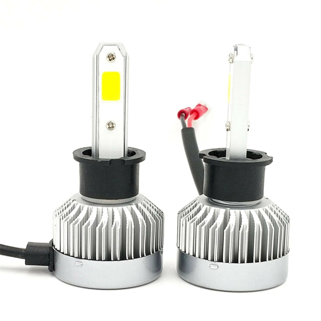 2PCS H3 255000LM Fanless CREE LED Fog Driving Light Kit 6000K White High Power