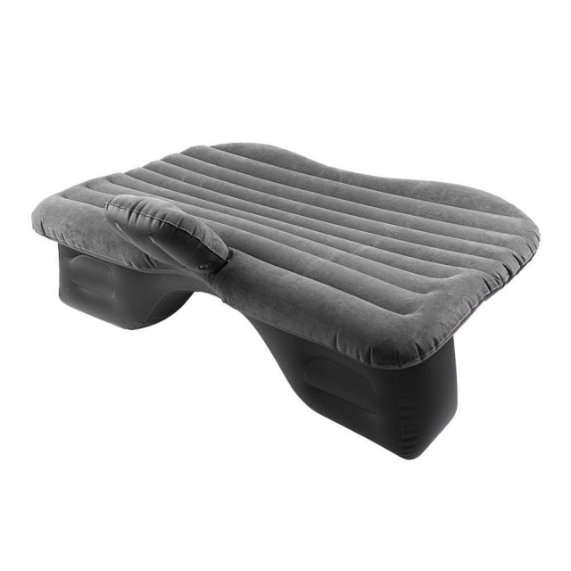Car Inflatable Bed Back Seat Mattress Airbed for Rest Sleep Travel Camping Black