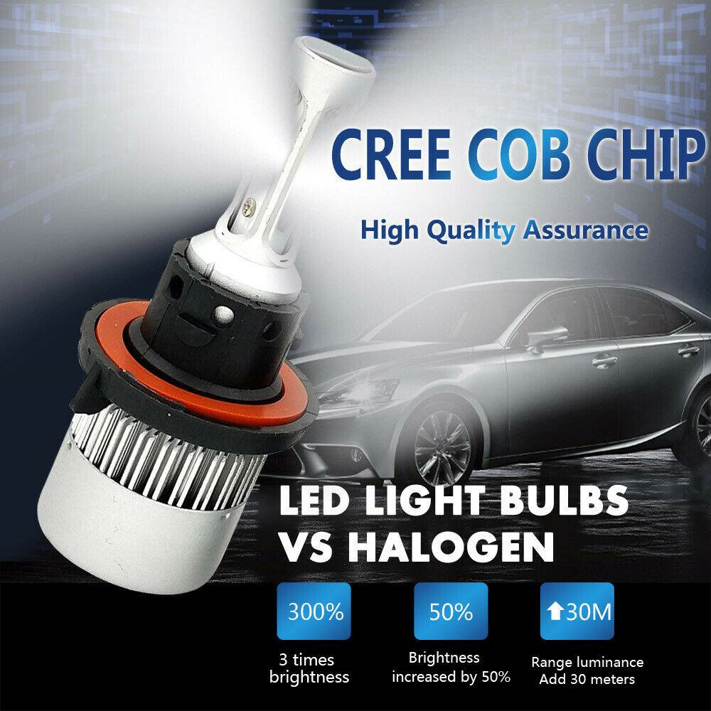 2PCS H13 9008 CREE LED Headlight Conversion Kit 285000LM HI-LO Beam Bulbs 6000K