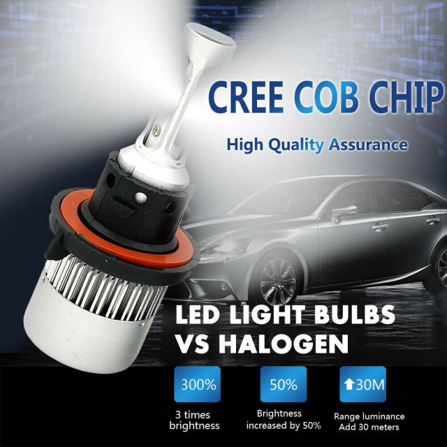2PCS H13 9008 CREE LED Headlight Conversion Kit 285000LM HI-LO Beam Bulbs 6000K