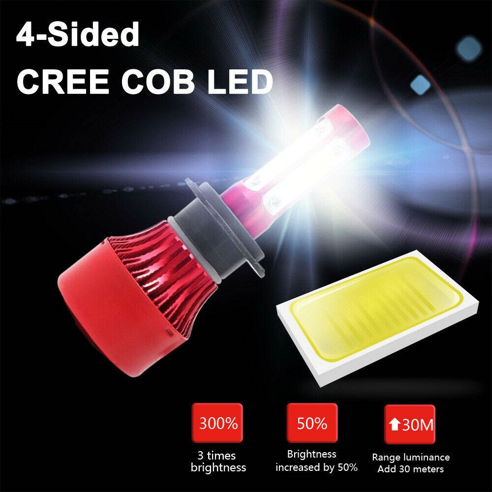 H7 2200W 330000LM LED CAR HEADLIGHT KIT 6000K REPLACE HALOGEN HID XENON BULBS