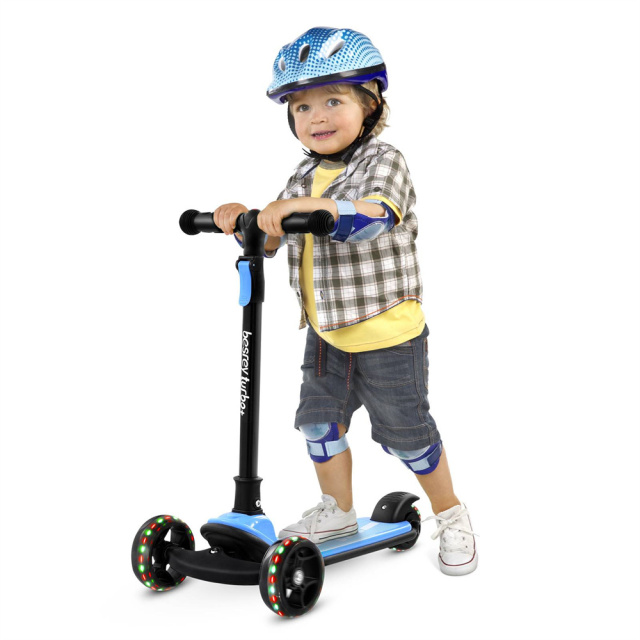 Portable Children's Scooter Kids Tricycle Car Balance Bike Toy Blue