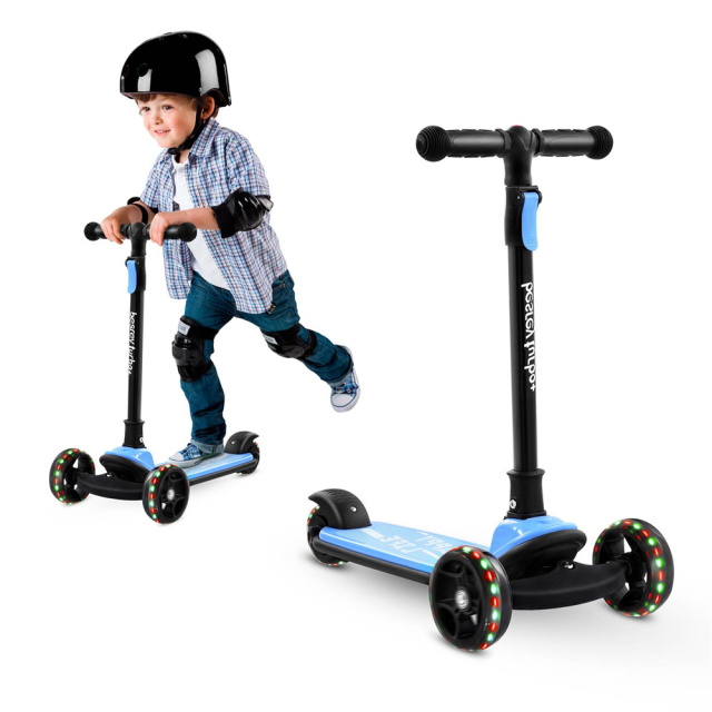 Portable Children's Scooter Kids Tricycle Car Balance Bike Toy Blue