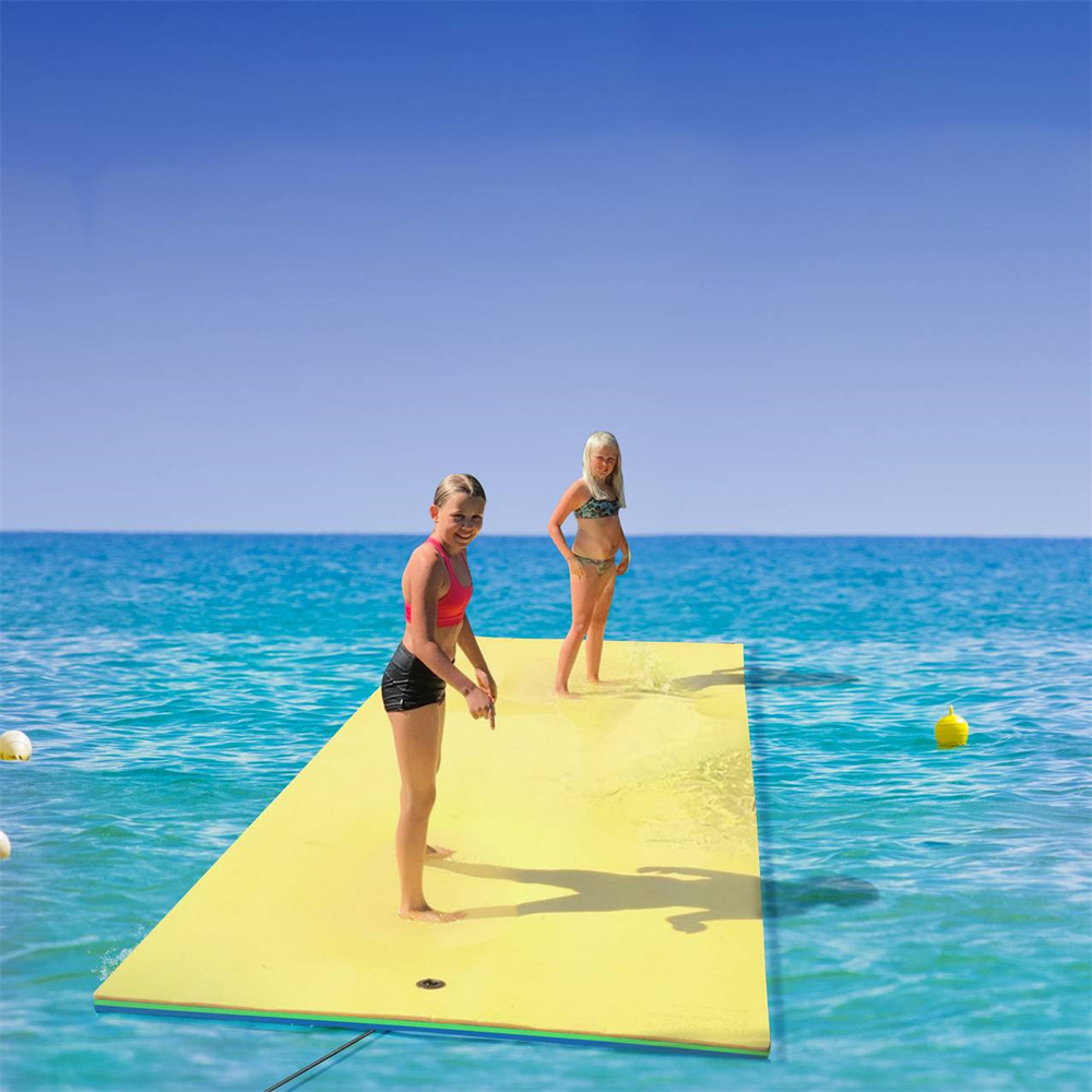 90'' x 3FT Floating Water Mat Foam Pad Lake Floats Lily Pad with Storage Straps