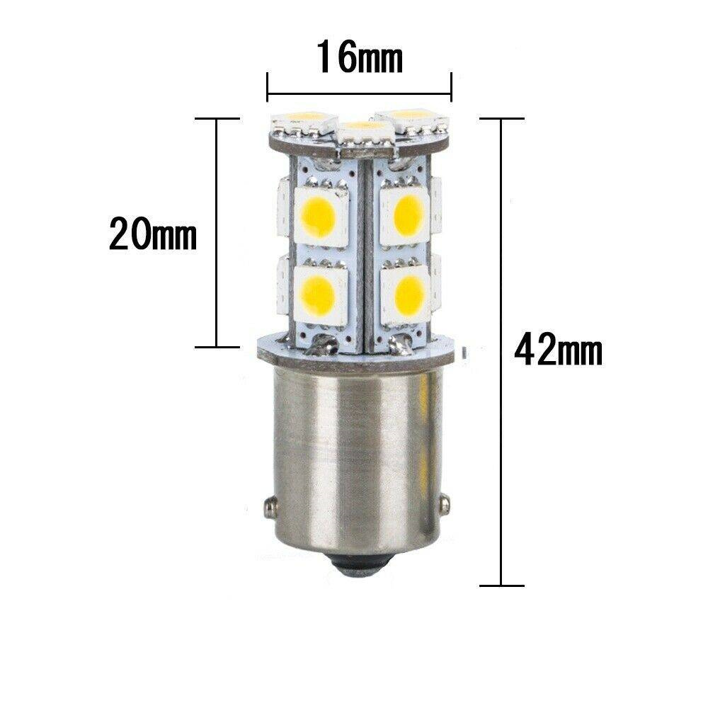 20pcs Warm White 1156 13 SMD LED 1141 1003 Interior Light Bulb Camper Trailer