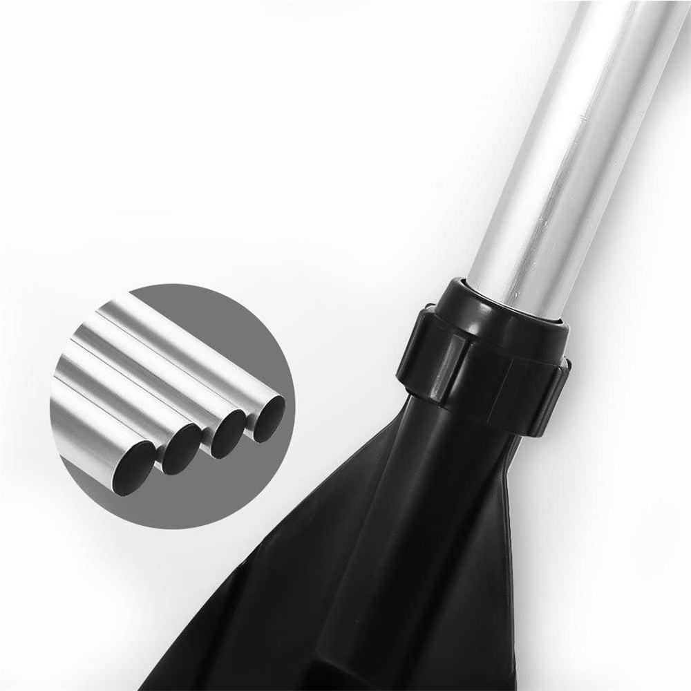 2x Aluminium Alloy Detachable Lightweight Ribbed Blade Kayak Paddles Boat Oars
