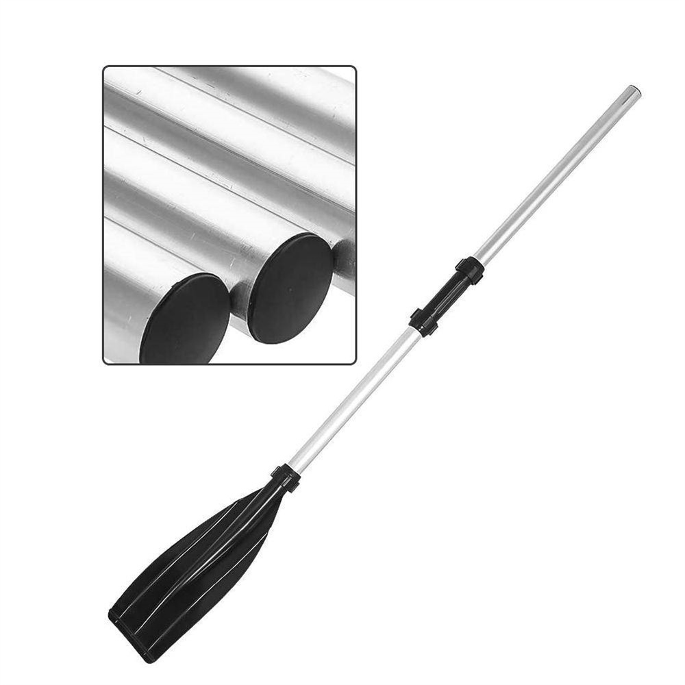 2x Aluminium Alloy Detachable Lightweight Ribbed Blade Kayak Paddles Boat Oars