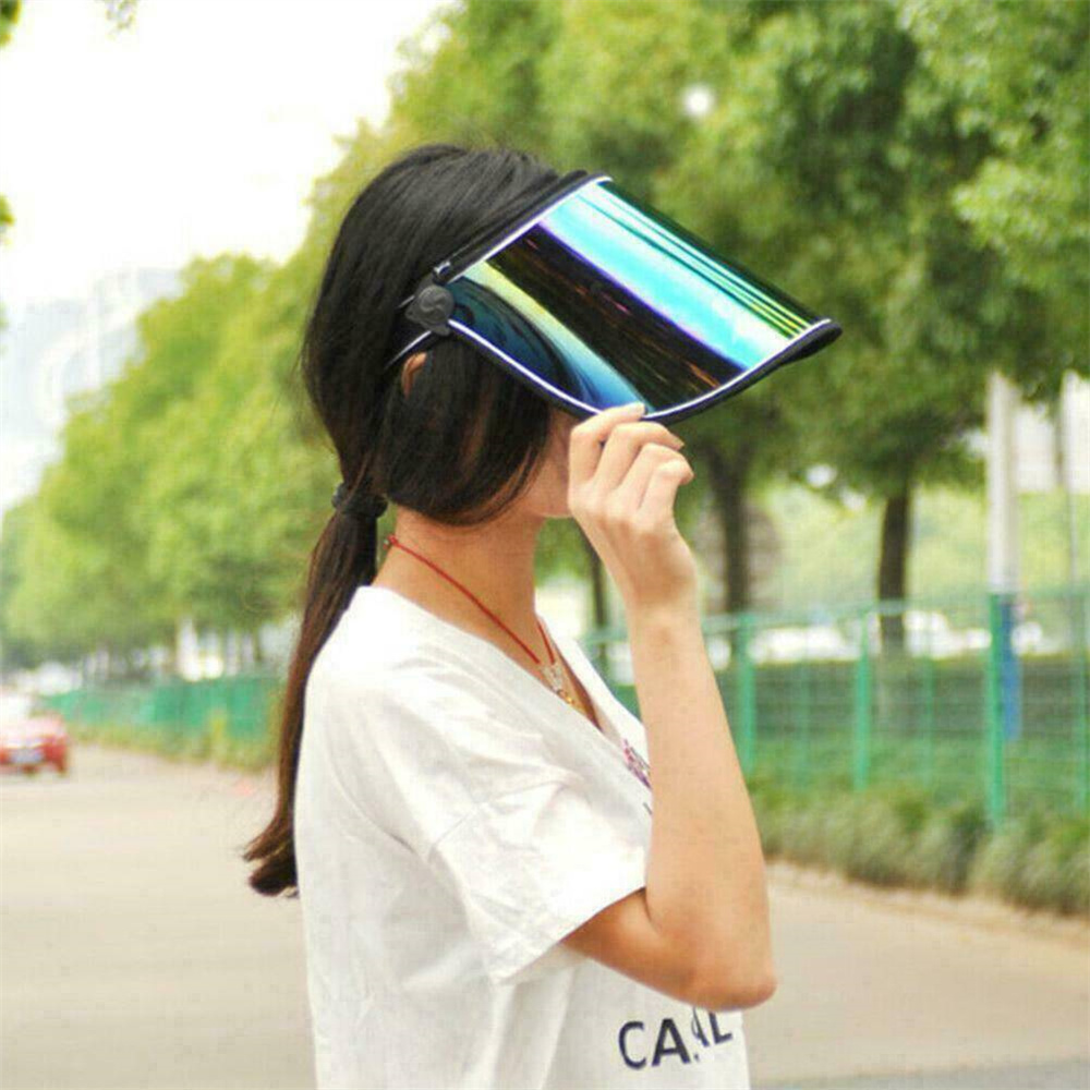 Anti-UV Solar Protection Sun Visor Cap Hat Face Cover Mens Womens Summer Cap