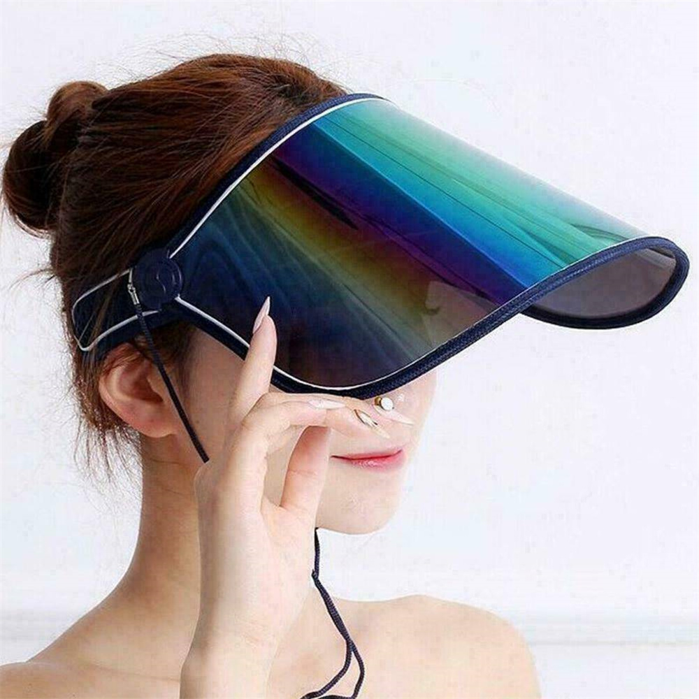 Anti-UV Solar Protection Sun Visor Cap Hat Face Cover Mens Womens Summer Cap