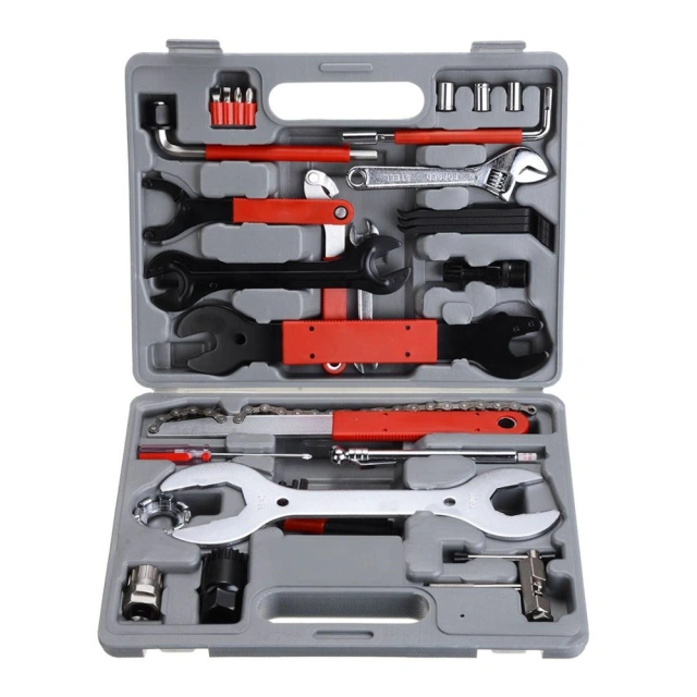 44Pcs Mountain Bike Bicycle Cycling Chain Maintenance Wrench Repair Tool Kit