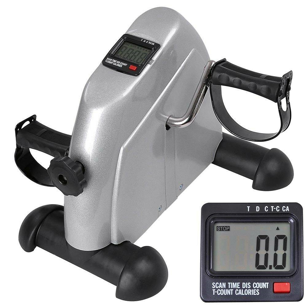Mini Pedal Exerciser Gym Bike Fitness Cycle Leg LED Display Portable