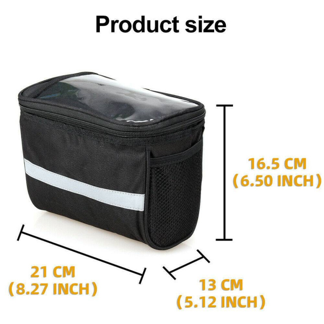 Bike Bag Bike Handlebar Bag Front Tube Side Pocket